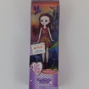 Ever After High Dragon Games Forest Pixies Harelow 9" Netflix Series NIB 2015